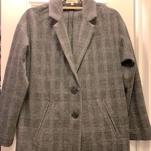 Madewell Soft Plaid Blazer, Long Length. Size XSmall, Gently Worn.